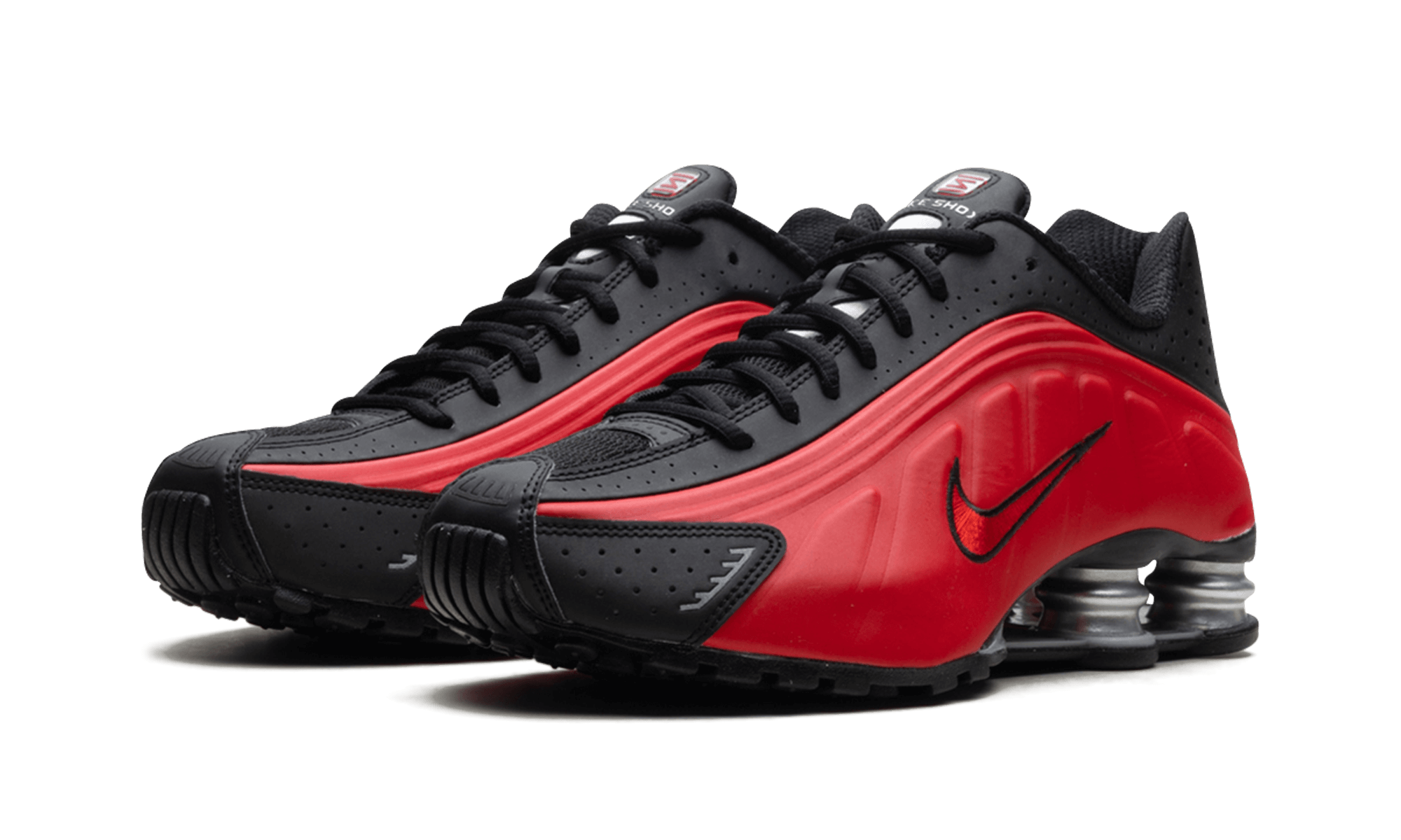Nike Shox R4 University Red Black Metallic Silver