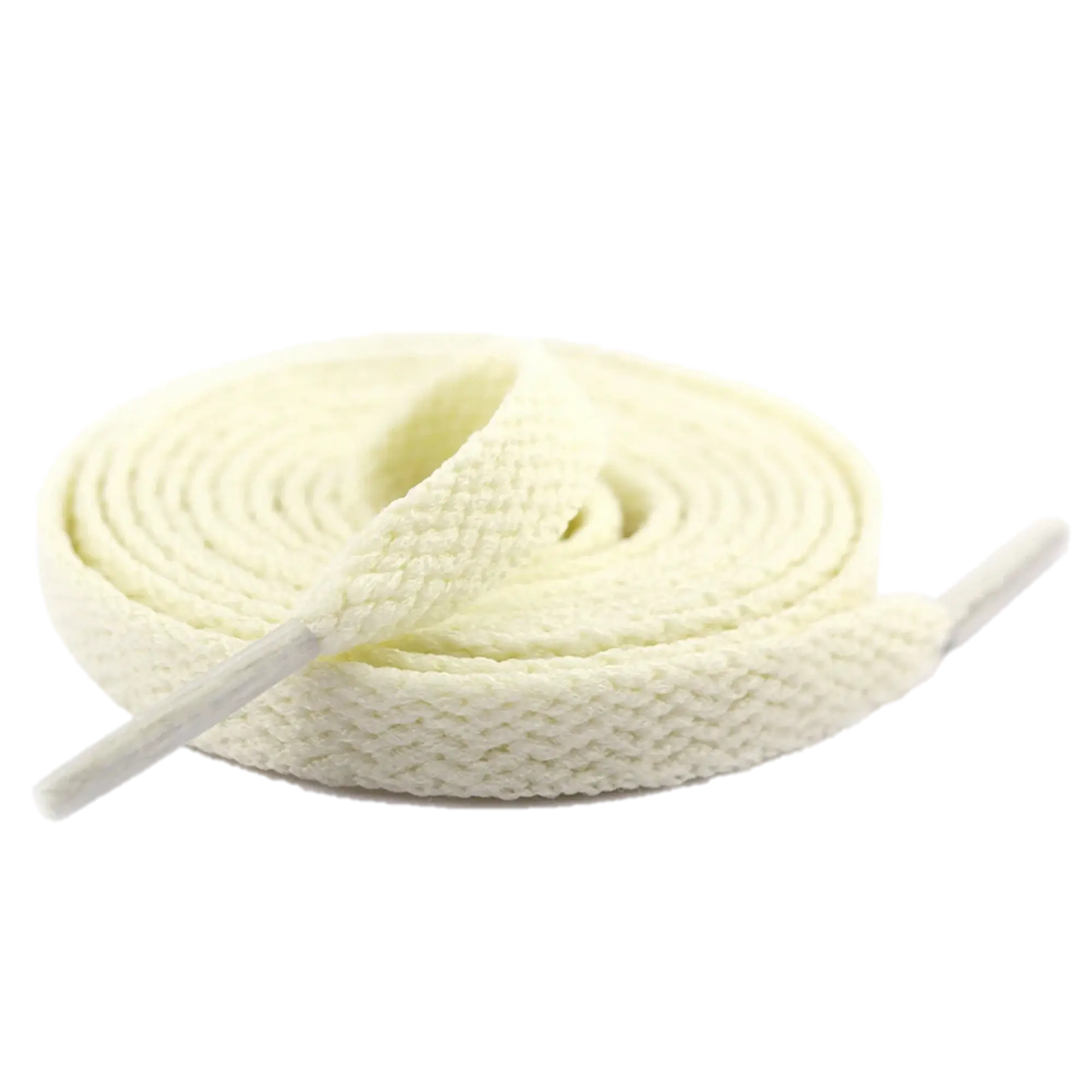 BigBoiSneakers Flat Laces in Cream color, 120CM length, perfect for low cut sneakers, made of machine-dyed polyester.