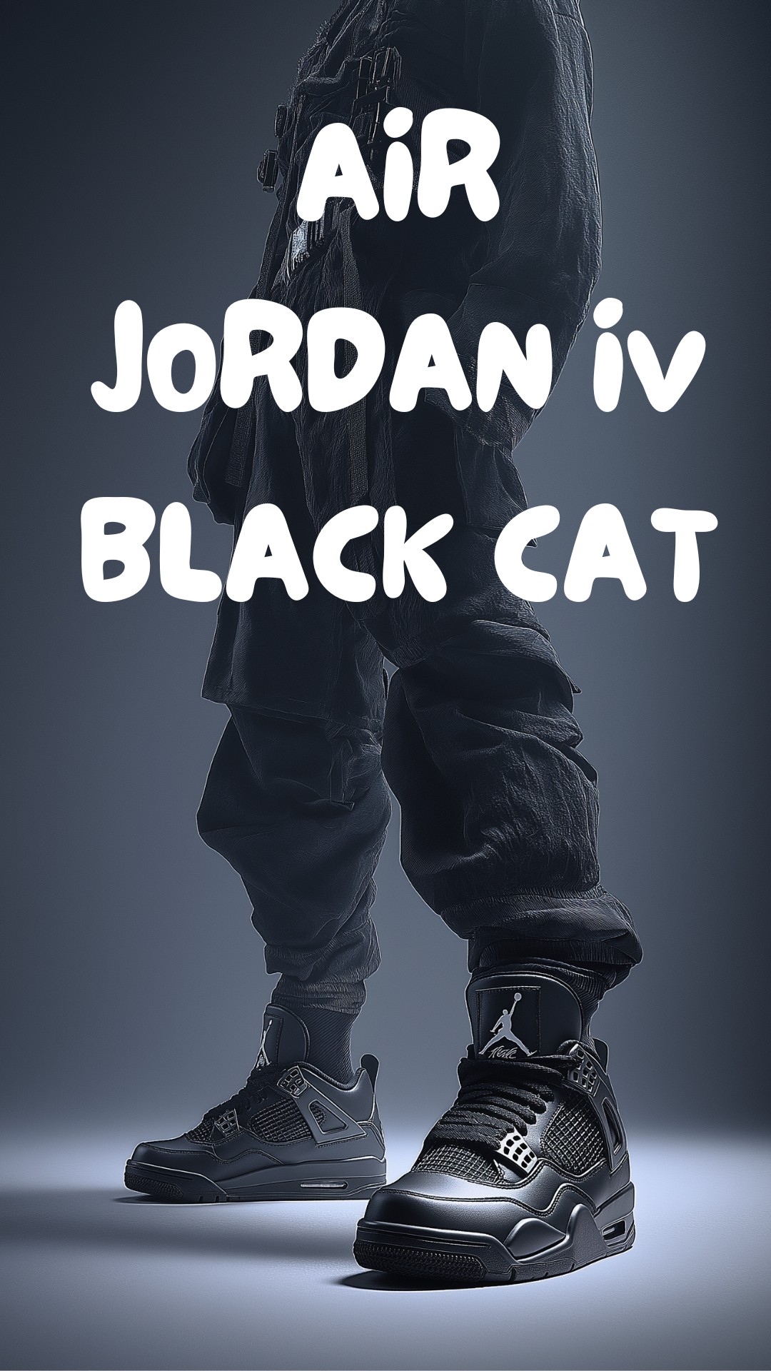 jordan wearing black cat 4