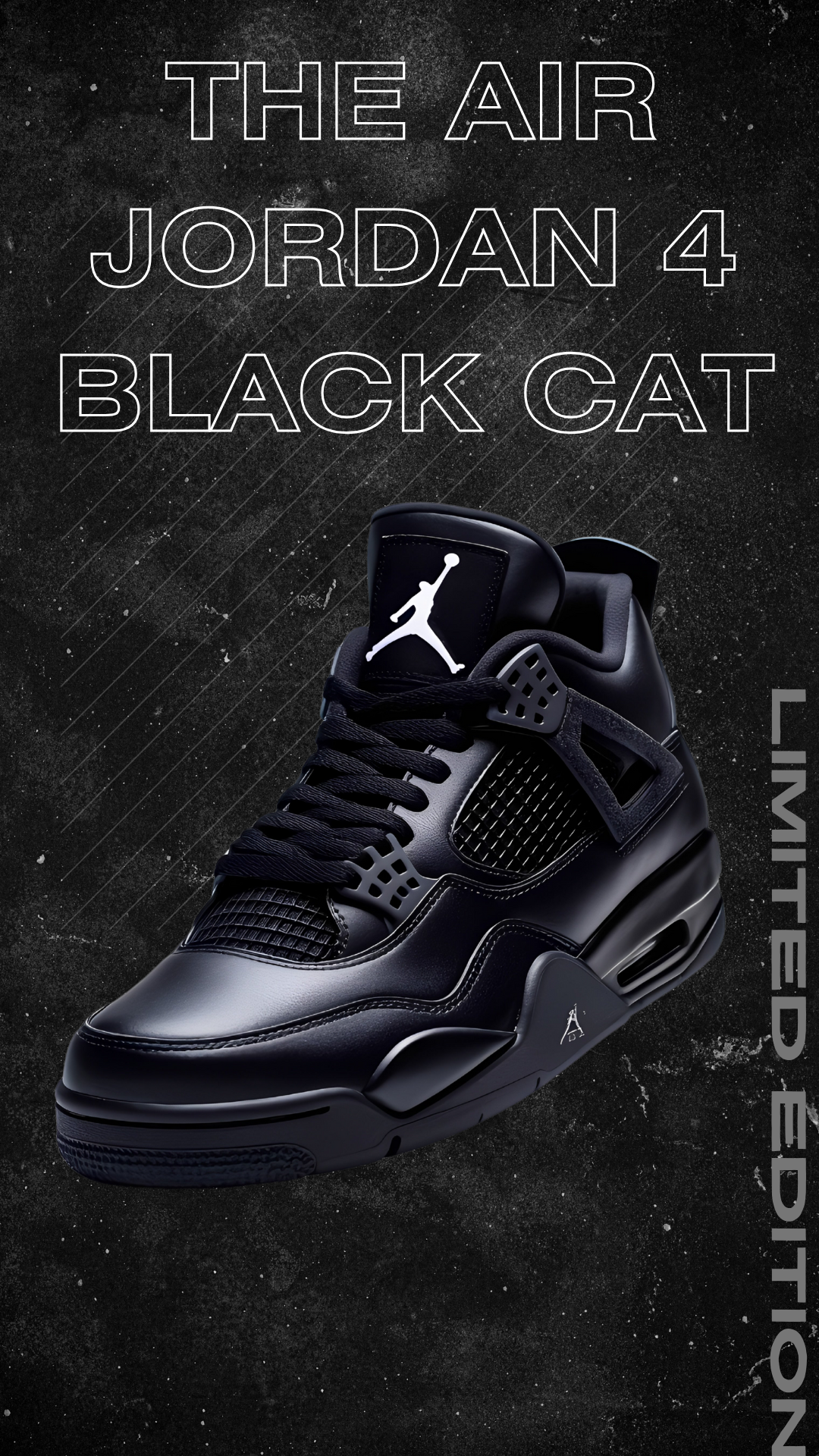 The Air Jordan 4 “Black Cat” Returns on Black Friday With Nike Air Branding