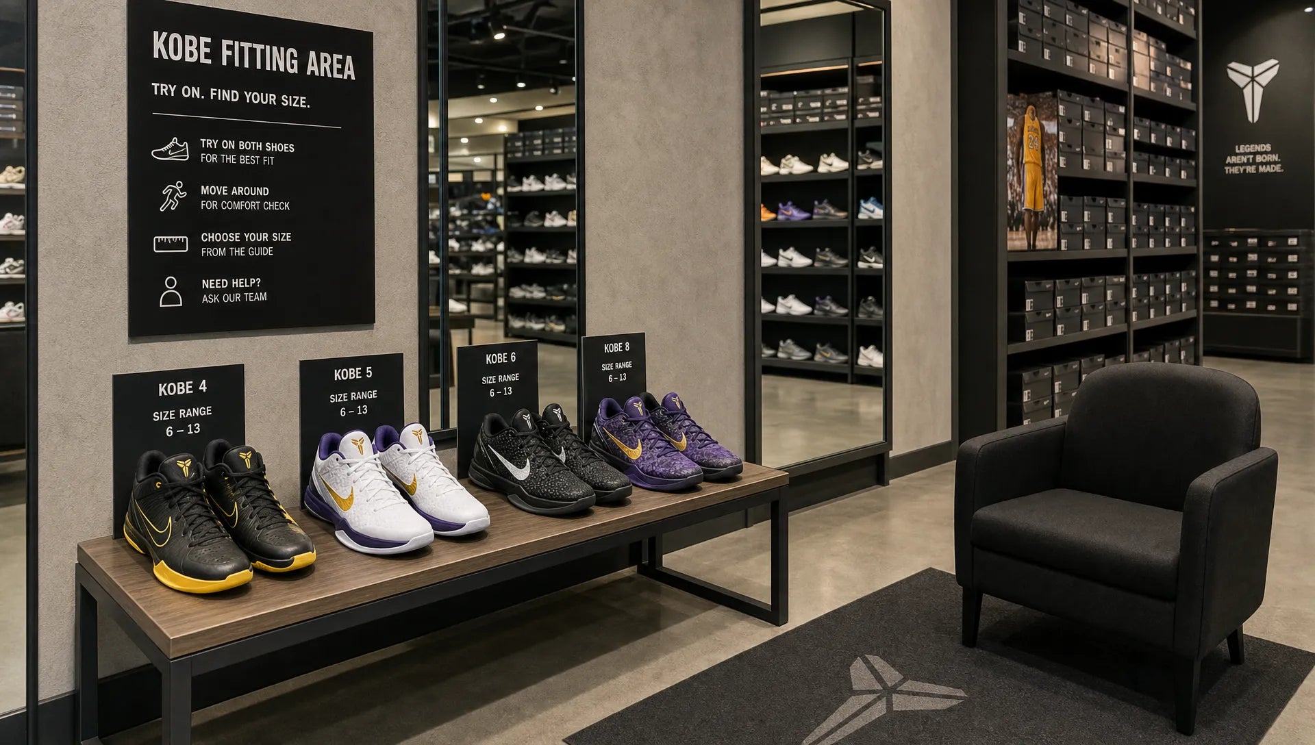 Nike Kobe Sizing Guide: How Kobe 4, 5, 6 and 8 Fit