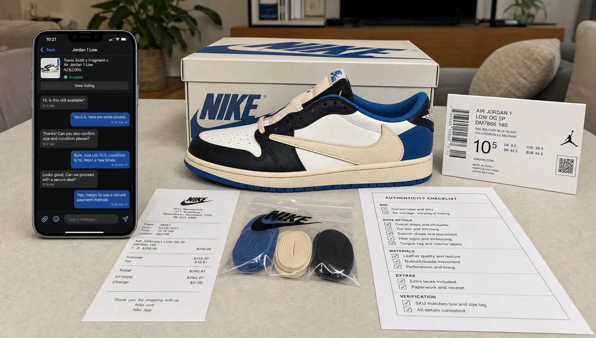 How to Buy the Reverse Fragment Jordan 1 Low Safely