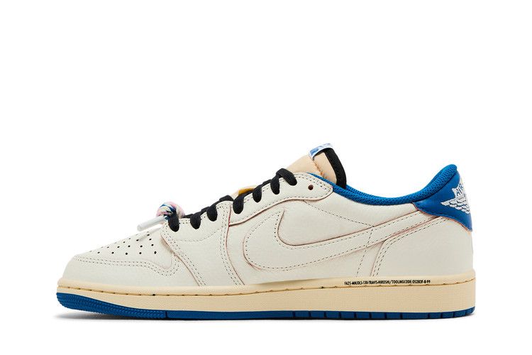 Jordan 1 Retro Low OG SP Fragment x Travis Scott Sail Military Blue