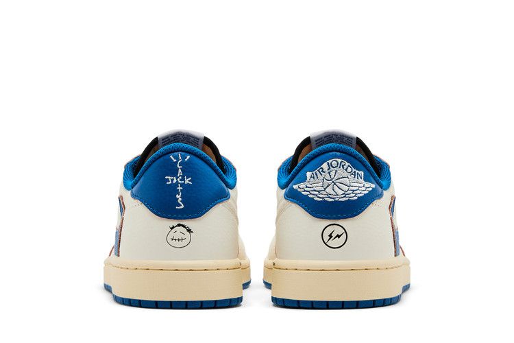 Jordan 1 Retro Low OG SP Fragment x Travis Scott Sail Military Blue