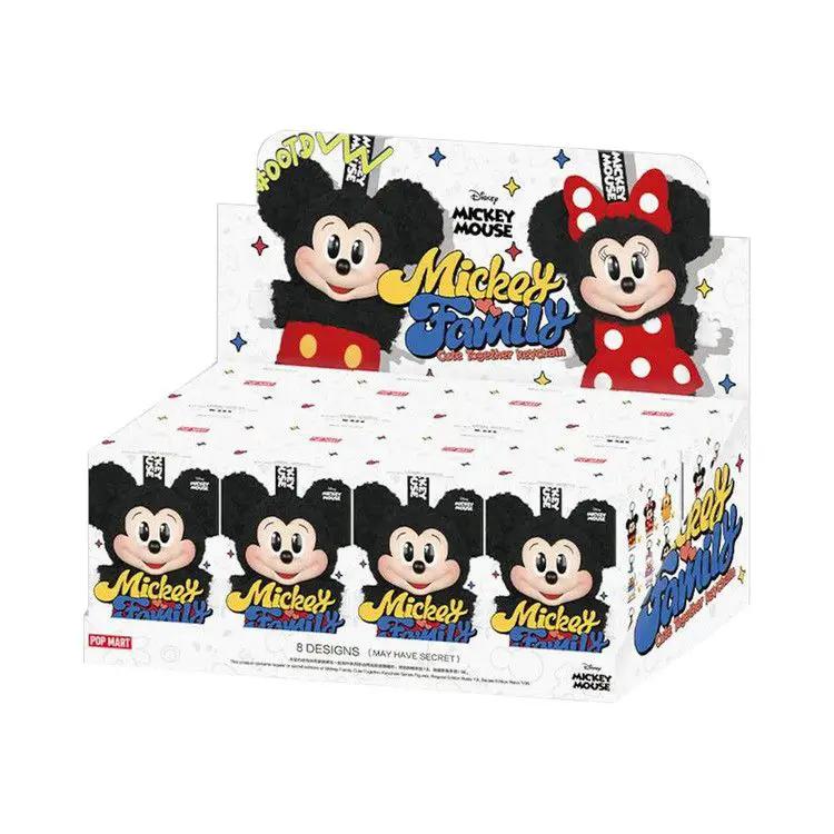 Pop Mart Disney Mickey Family Together Series Plush Keychain Sealed Case (8 Blind Box) 