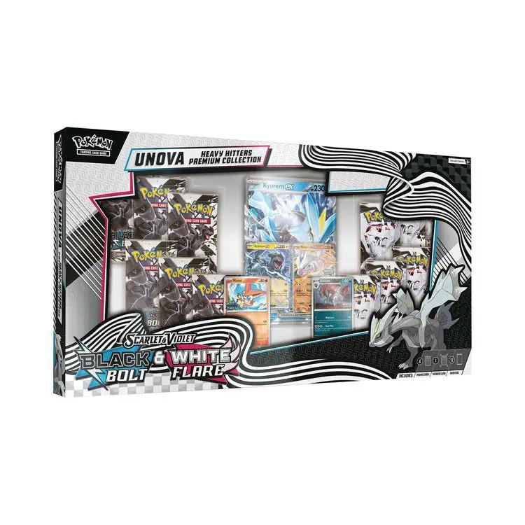 2025 Pokémon Scarlet And Violet Black Bolt And White Flare Unova Heavy Hitters Premium Collection Costco Exclusive by Pokemon