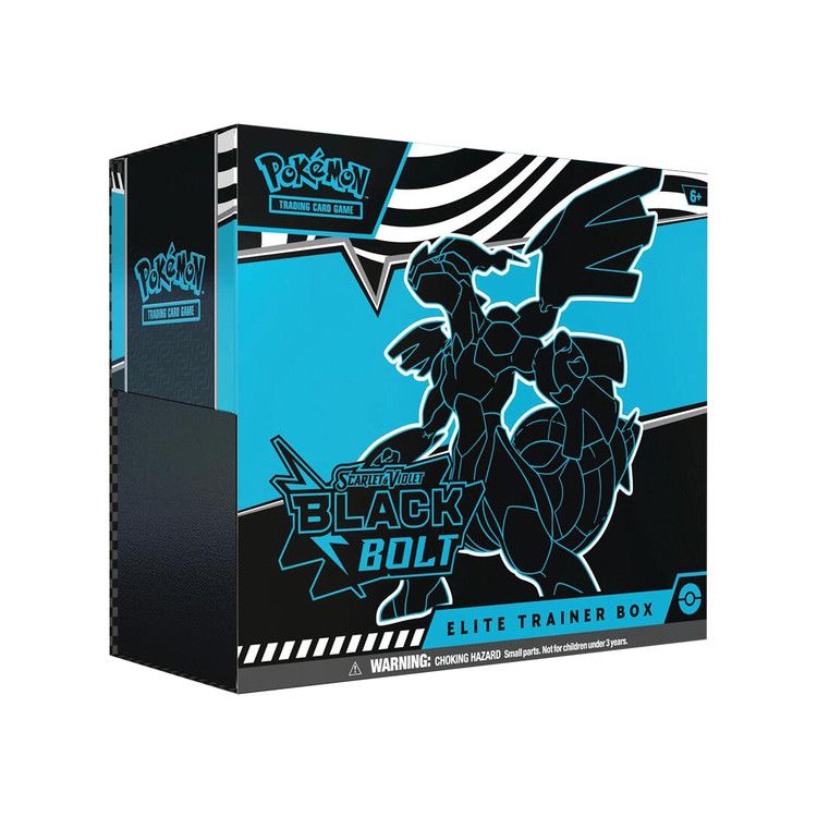 2025 Pokémon Scarlet & Violet Black Bolt Elite Trainer Box - BigBoiSneakers 