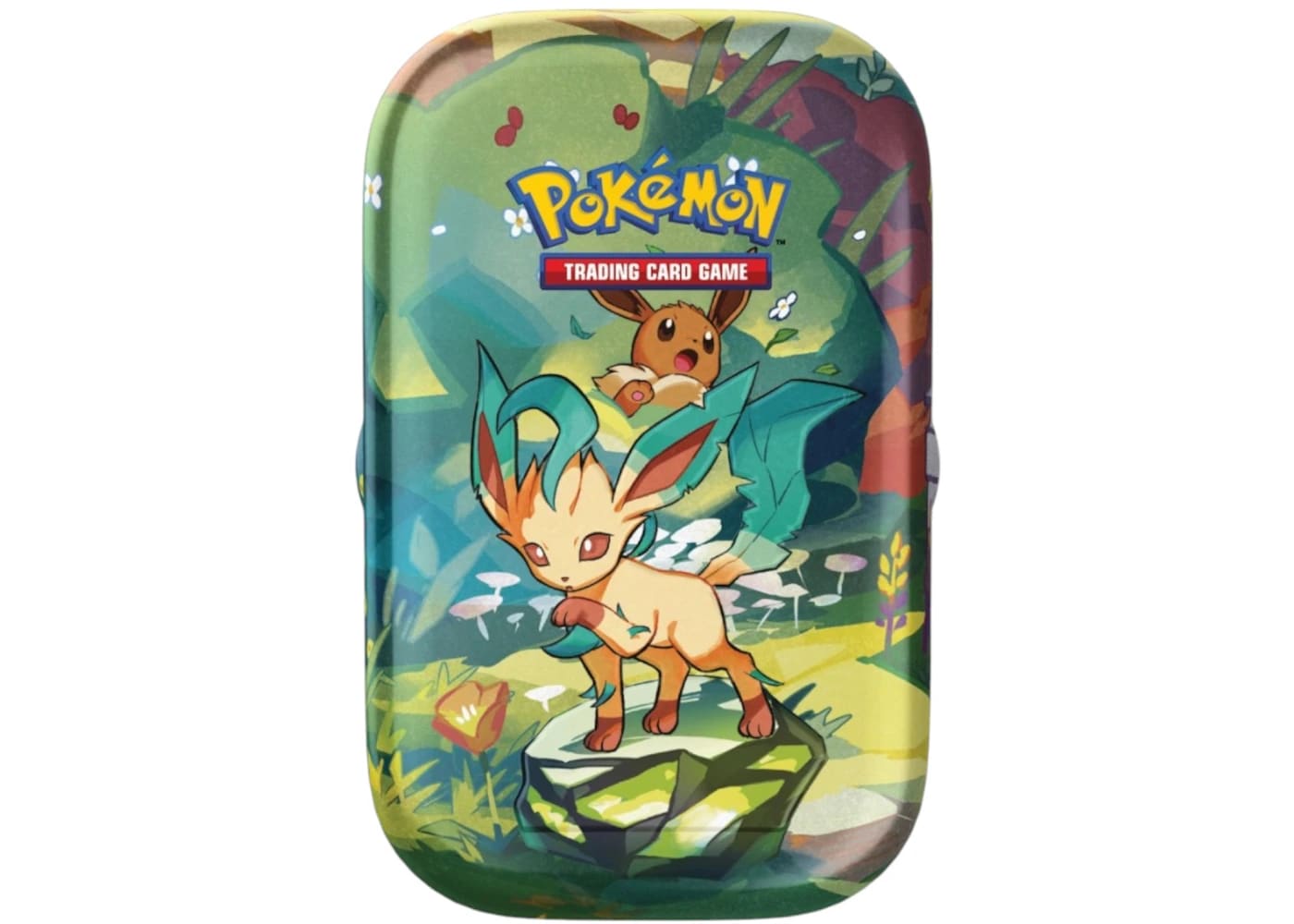 2025 Pokémon Scarlet Violet Prismatic Evolutions Leafeon Tin - BigBoiSneakers 