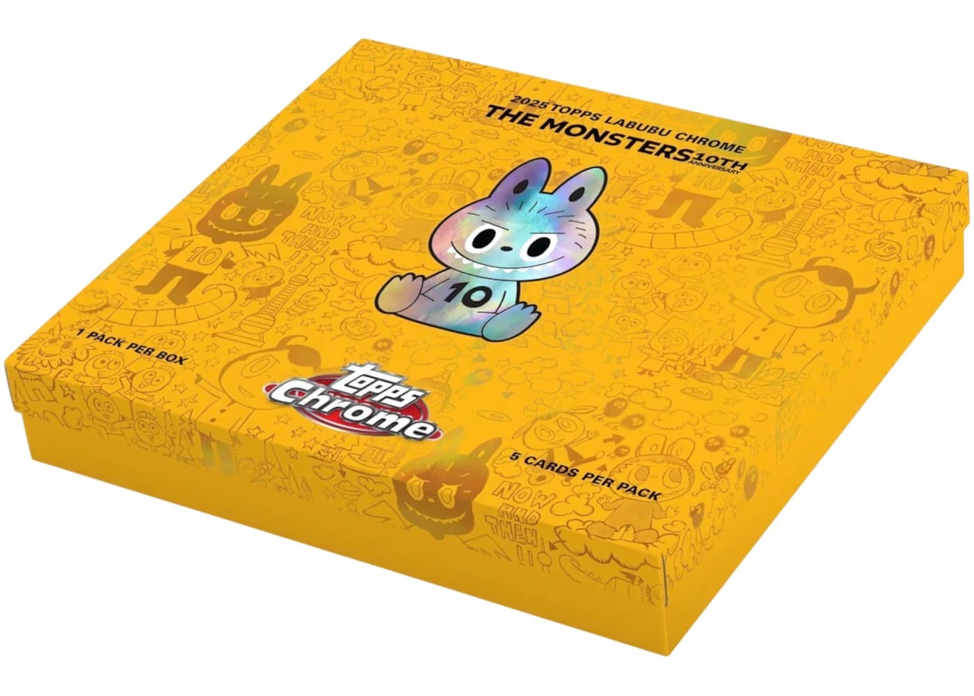 2025 Topps Chrome Labubu The Monsters 10th Anniversary Hobby Box - BigBoiSneakers 