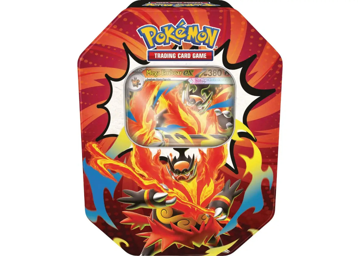 2026 Pokémon Mega Evolution Ascended Heroes Mega Emboar ex Tin by Pokemon