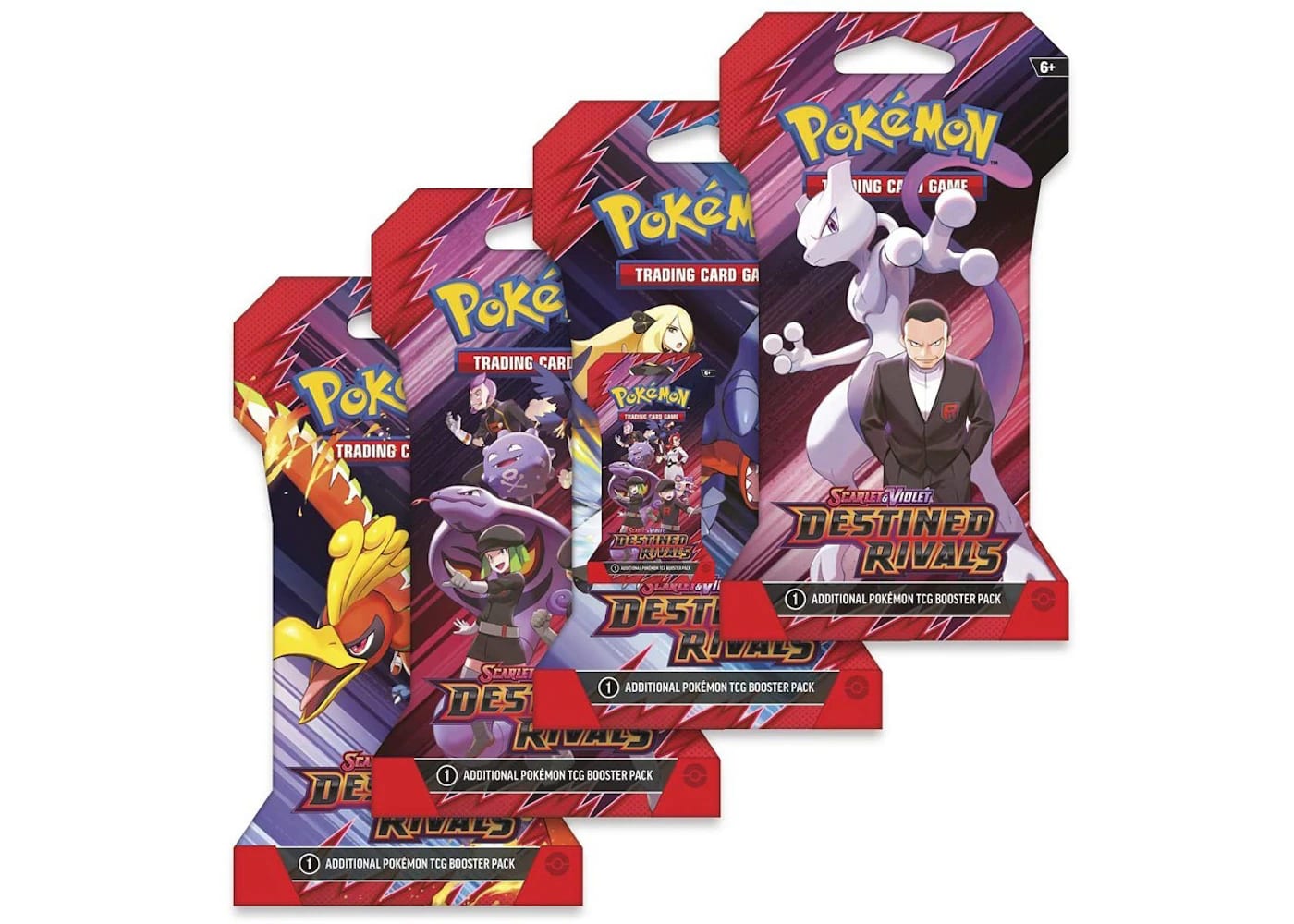 Pokemon Destined Rivals Booster Pack 4x Lot (Artwork May Vary) 2025 Pokémon Scarlet & Violet - BigBoiSneakers 