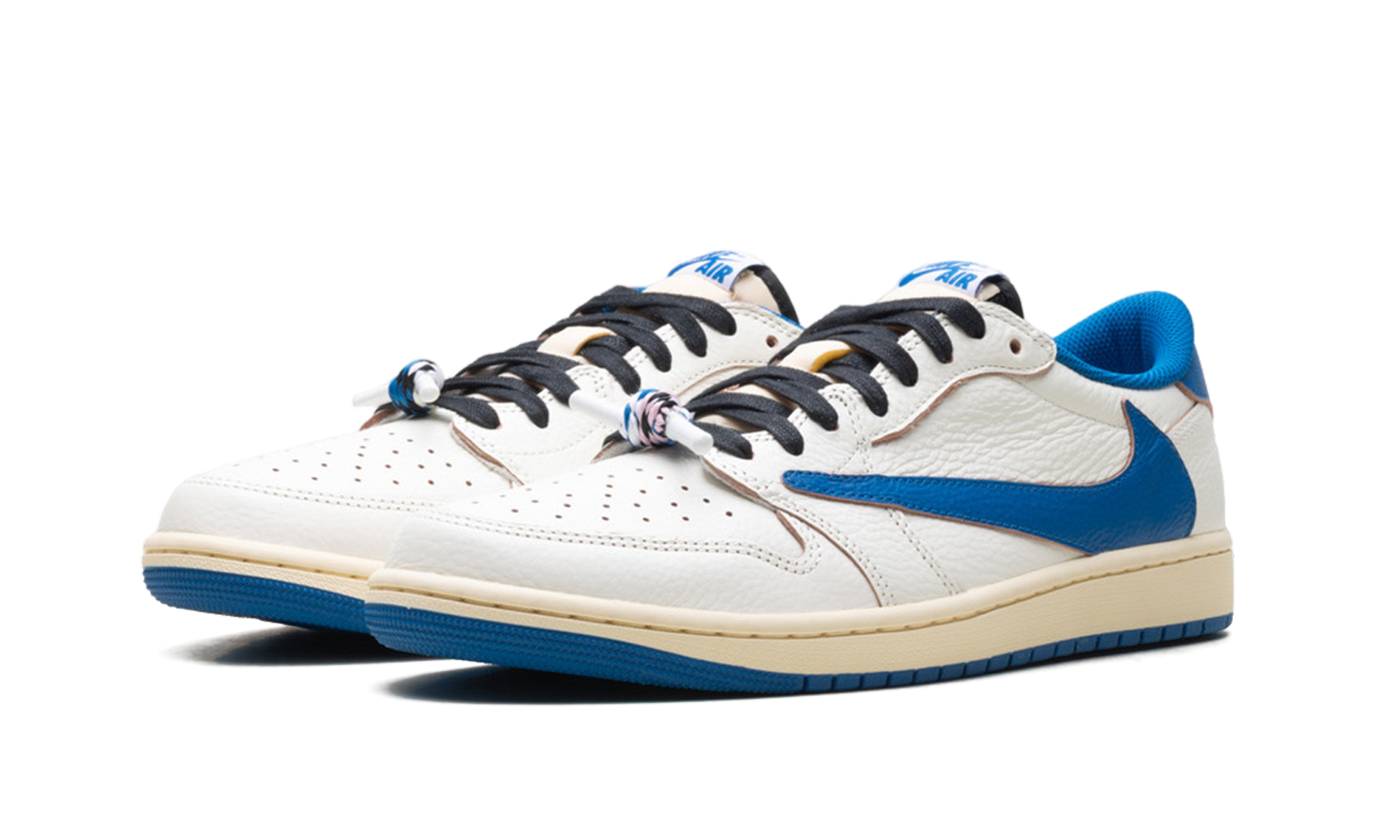 Jordan 1 Retro Low OG SP Fragment x Travis Scott Sail Military Blue