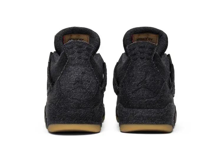 Air Jordan 4 Retro Levi's Black Levi's Tag Sneaker Limited Edition by Jordan