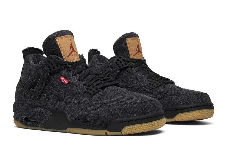 Air Jordan 4 Retro Levi's Black Levi's Tag Sneaker Limited Edition by Jordan