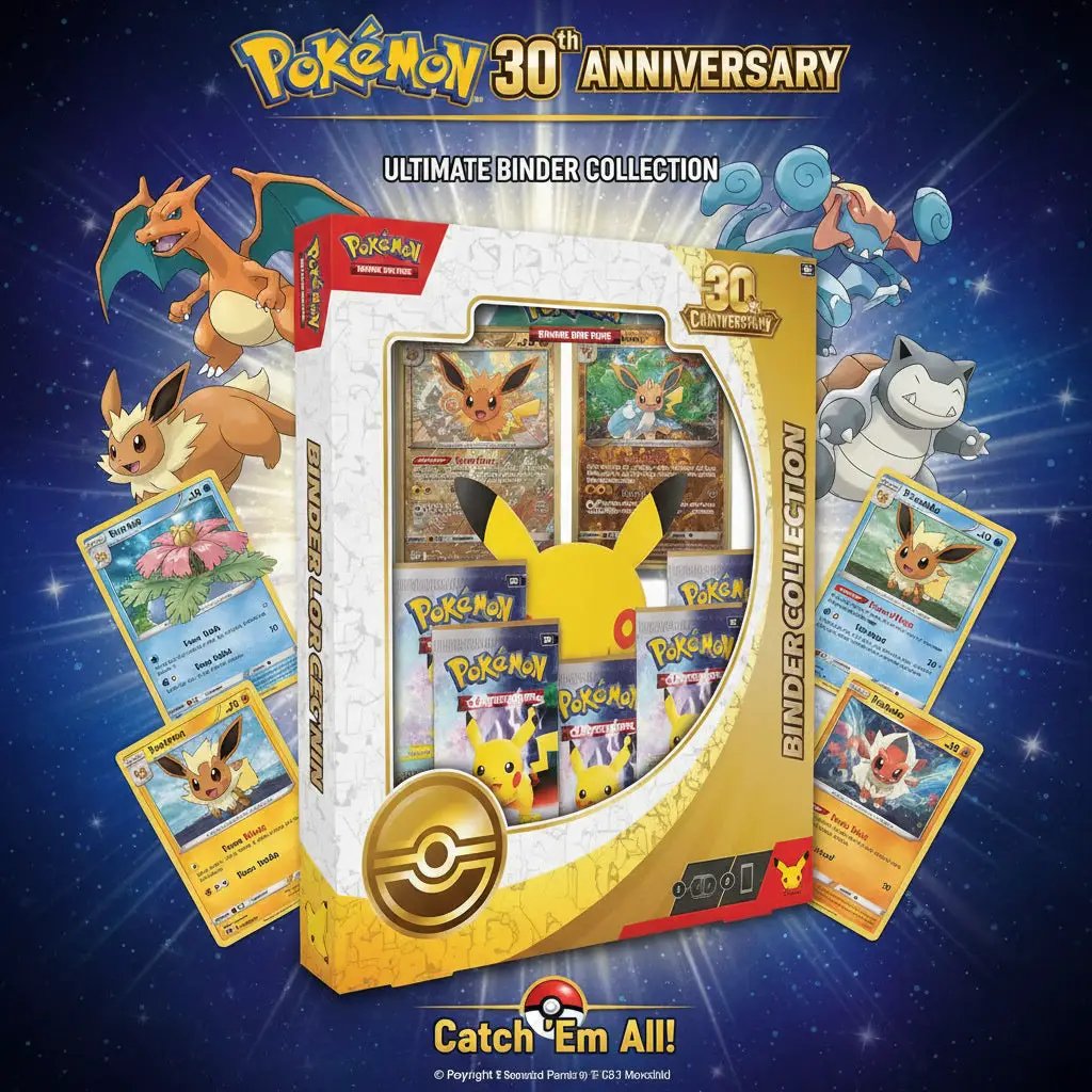 2026 Pokémon Mega Evolution 30th Celebration Binder Collection by Pokemon