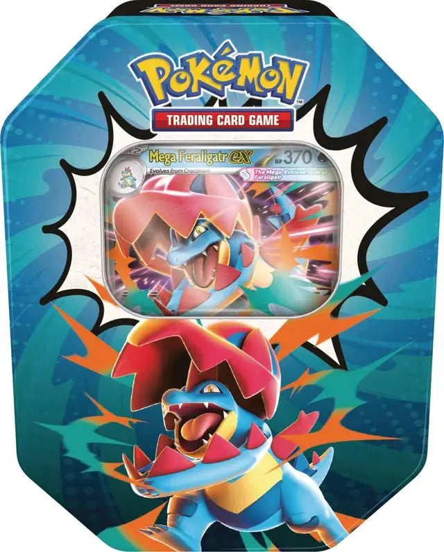 2026 Pokémon Mega Evolution Ascended Heroes Mega Feraligatr ex Tin by Pokemon