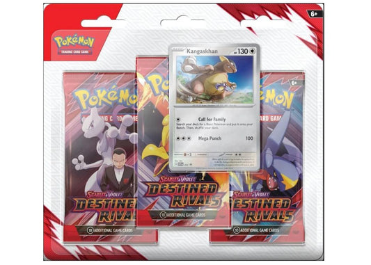Pokemon Destined Rivals 3 Pack Blister Pack 2025 Pokémon Scarlet & Violet