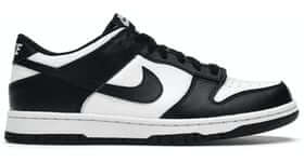 Nike Dunk Low Retro White Black Panda (GS) sneaker side view, brand new and 100% authentic.