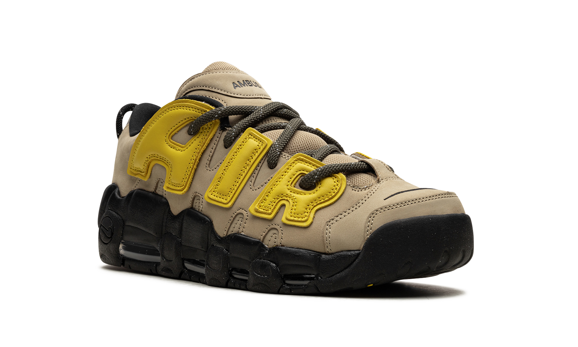 Nike Air More Uptempo Low AMBUSH Vivid Sulfur Limestone