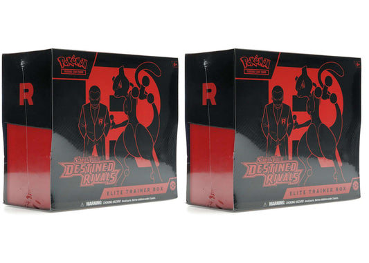 Pokemon Destined Rivals Elite Trainer Box 2x Lot 2025 Pokémon Scarlet & Violet