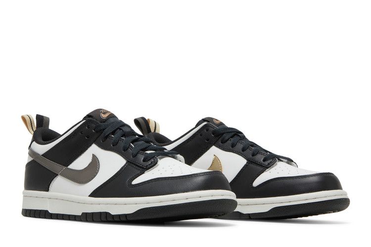 Nike Dunk Low Black White Metallic (GS)
