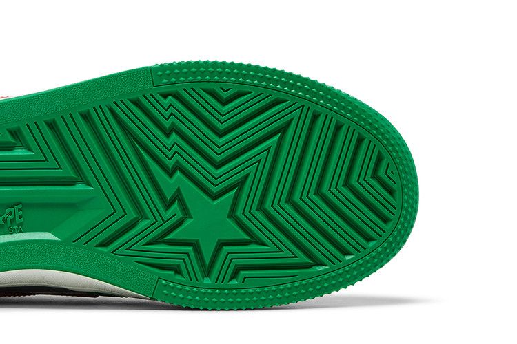 A Bathing Ape BAPE STA 1 Green Grey Sneakers for Men and Women Streetwear Fashion Footwear - BigBoiSneakers 