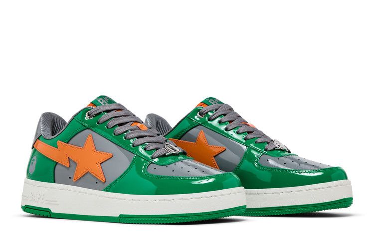 A Bathing Ape BAPE STA 1 Green Grey Sneakers for Men and Women Streetwear Fashion Footwear - BigBoiSneakers 