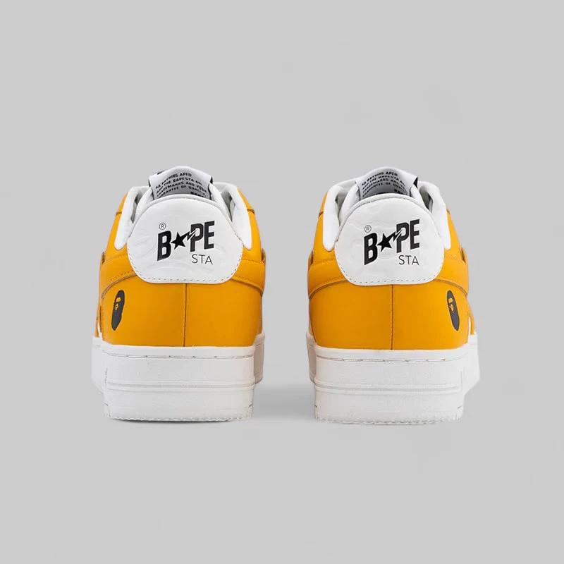 A Bathing Ape Bape Sta Low 3 White Orange Cloud Camo Low Top Sneaker Streetwear Classic Premium Quality - BigBoiSneakers 