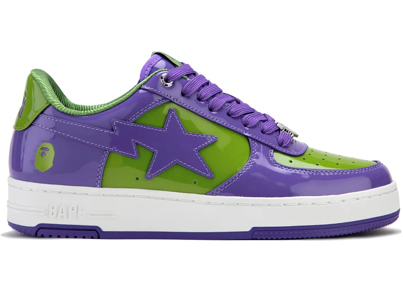 A Bathing Ape Bape Sta Number One Purple Sneaker Mens Womens Streetwear Athletic Shoe - BigBoiSneakers 