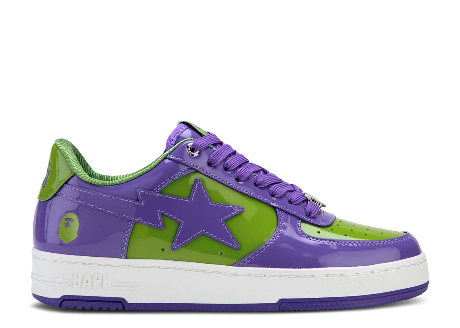 A Bathing Ape Bape Sta Number One Purple Sneaker Mens Womens Streetwear Athletic Shoe - BigBoiSneakers 