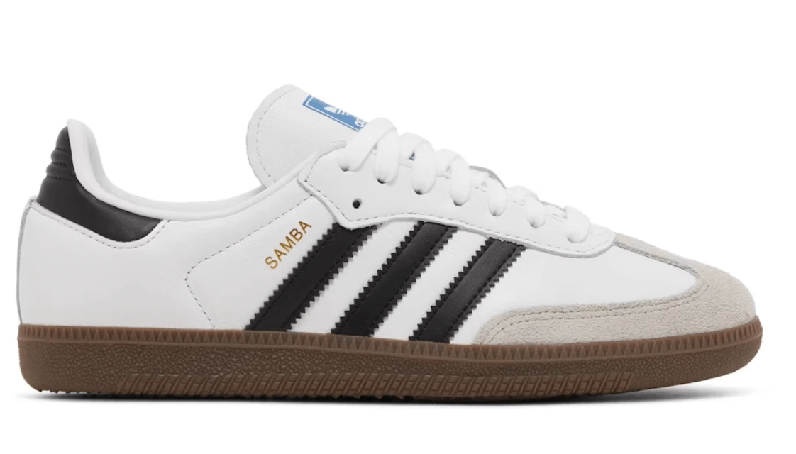 Adidas Samba OG Cloud White Core Black Sneakers Authentic Classic Football Heritage Style - BigBoiSneakers 