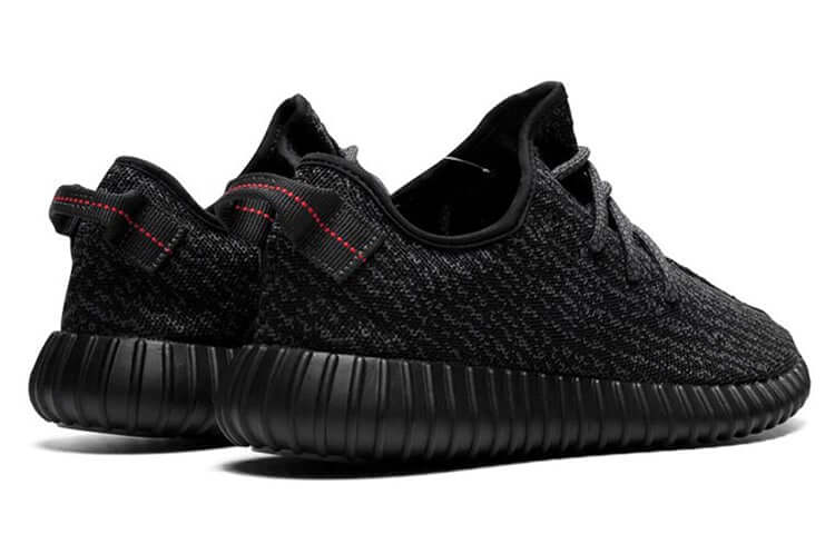 Adidas Yeezy Boost 350 Pirate Black 2023 Primeknit Sneakers With Full Length Boost Midsole - BigBoiSneakers 