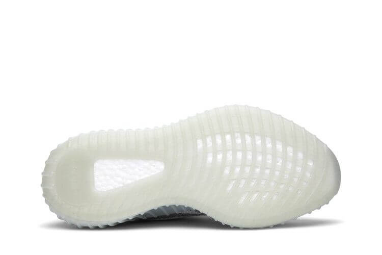Adidas Yeezy Boost 350 V2 Blue Tint Marbled Grey Primeknit Upper Red SPLY 350 Text Blue Tint Translucent Boost Sole - BigBoiSneakers 