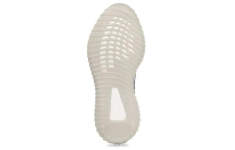 Adidas Yeezy Boost 350 V2 Blue Tint Marbled Grey Primeknit Upper Red SPLY 350 Text Blue Tint Translucent Boost Sole - BigBoiSneakers 