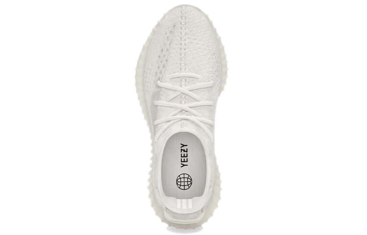 Adidas Yeezy Boost 350 V2 Bone Primeknit Upper Mesh Side Stripes Canvas Heel Tabs Semi Translucent Sole Boost Technology - BigBoiSneakers 