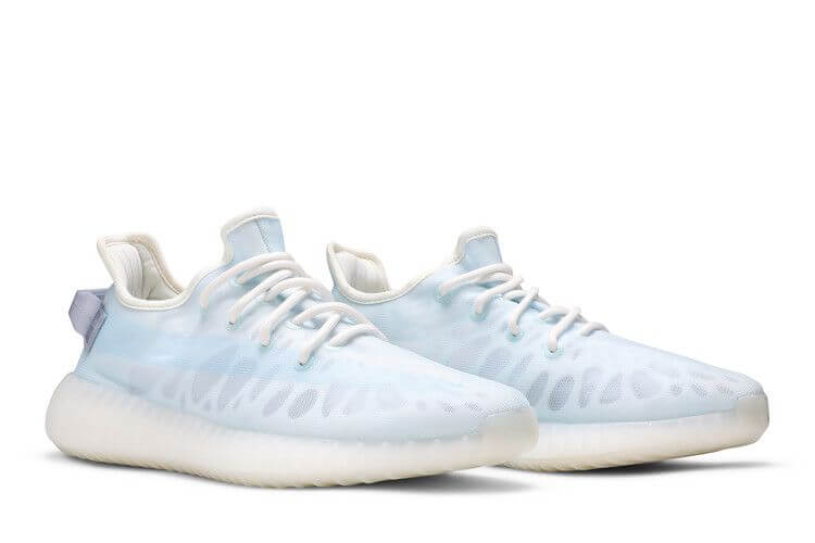 Adidas Yeezy Boost 350 V2 Mono Ice Monofilament Mesh Upper With Boost Sole And Inner Cage Lining - BigBoiSneakers 
