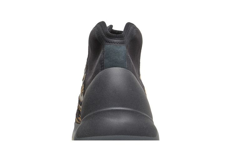 Adidas Yeezy QNTM Amber Tint Primeknit Basketball Shoes With Grey Heel Wraps And Semi Translucent Sole - BigBoiSneakers 