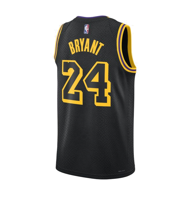 Nike Kobe Mamba Mentality Los Angeles Lakers City Edition Swingman Jersey (FW23) Black by Nike