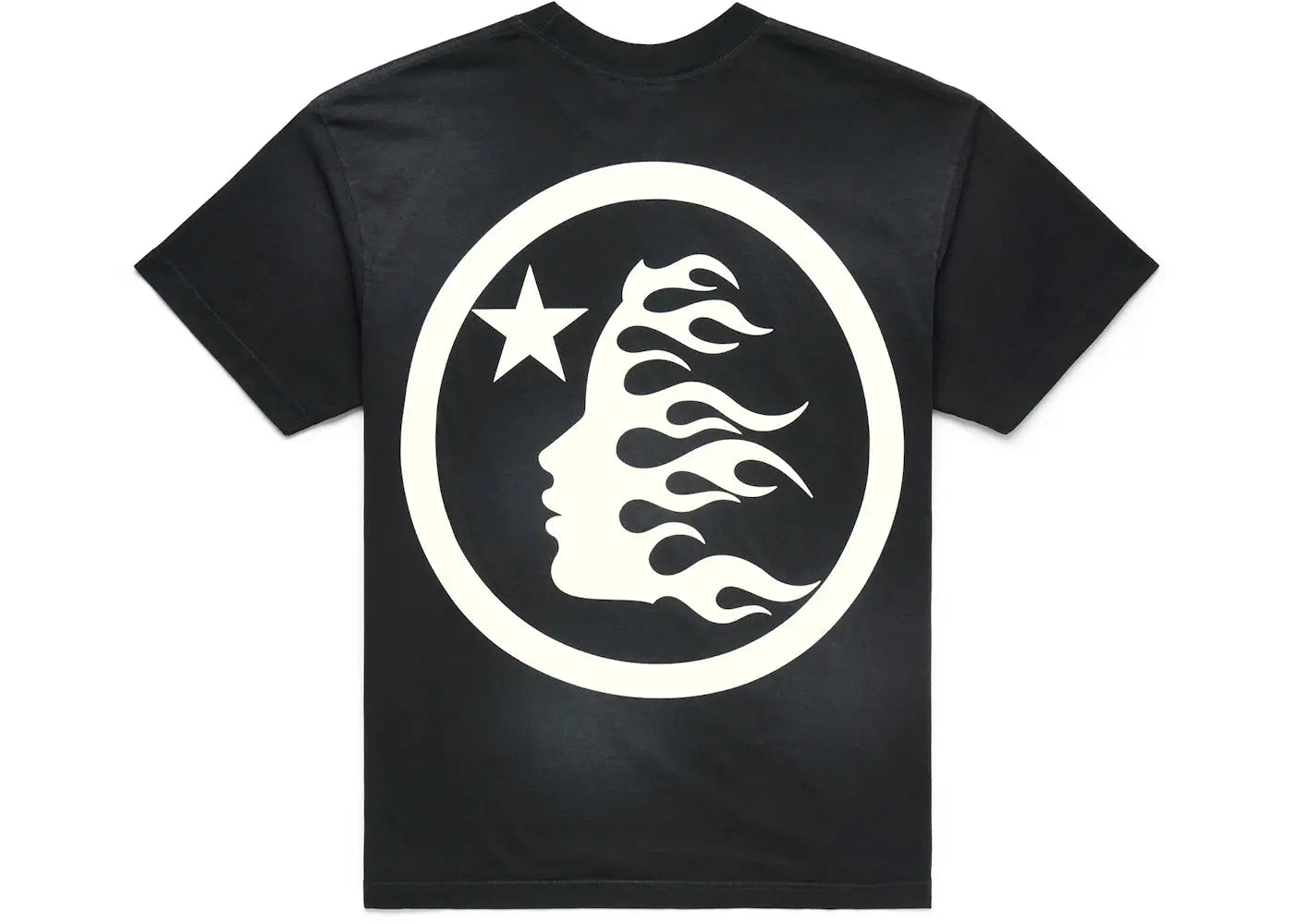 Hellstar Classic Black T Shirt Distressed Logo Graphic Tee by Hellstar