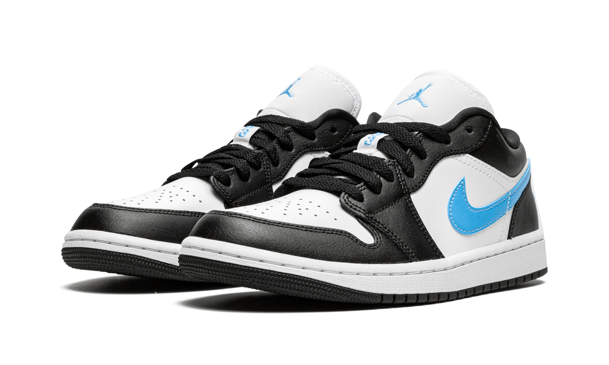 Jordan 1 Low Black University Blue White (Women's) - BigBoiSneakers 