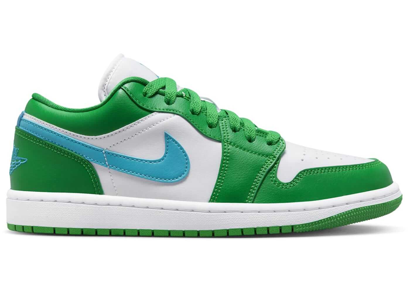 Jordan 1 Low Lucky Green Aquatone (Women's) - BigBoiSneakers 