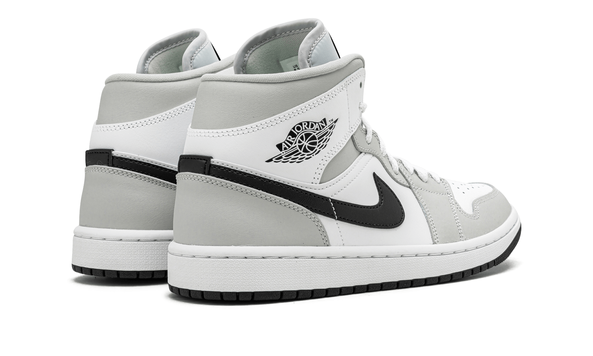 Jordan 1 Mid Light Smoke Grey (Women's) - BigBoiSneakers 