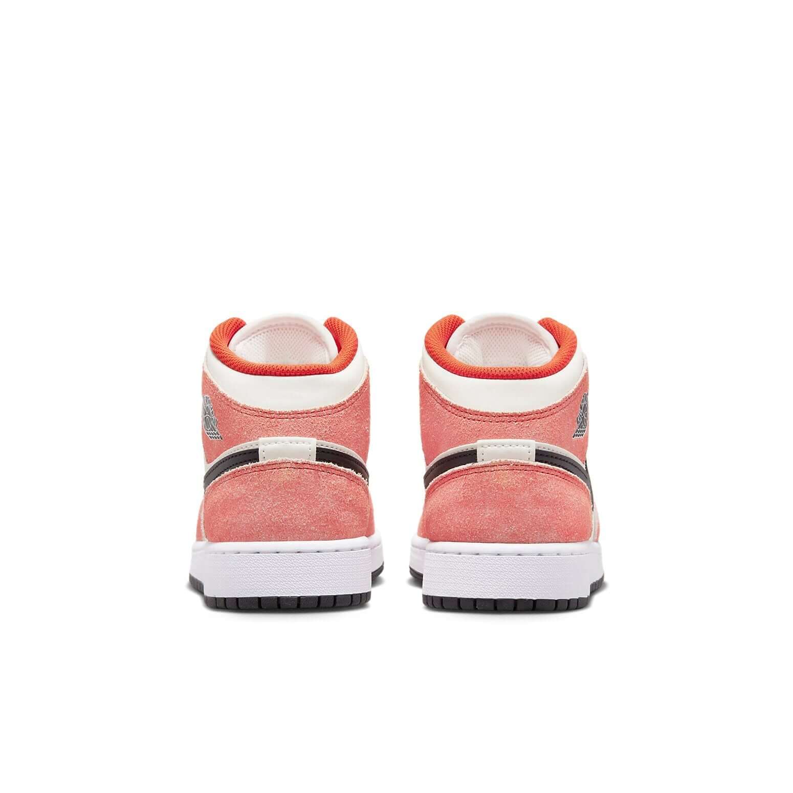 Jordan 1 Mid SE Orange Suede (GS) - BigBoiSneakers 