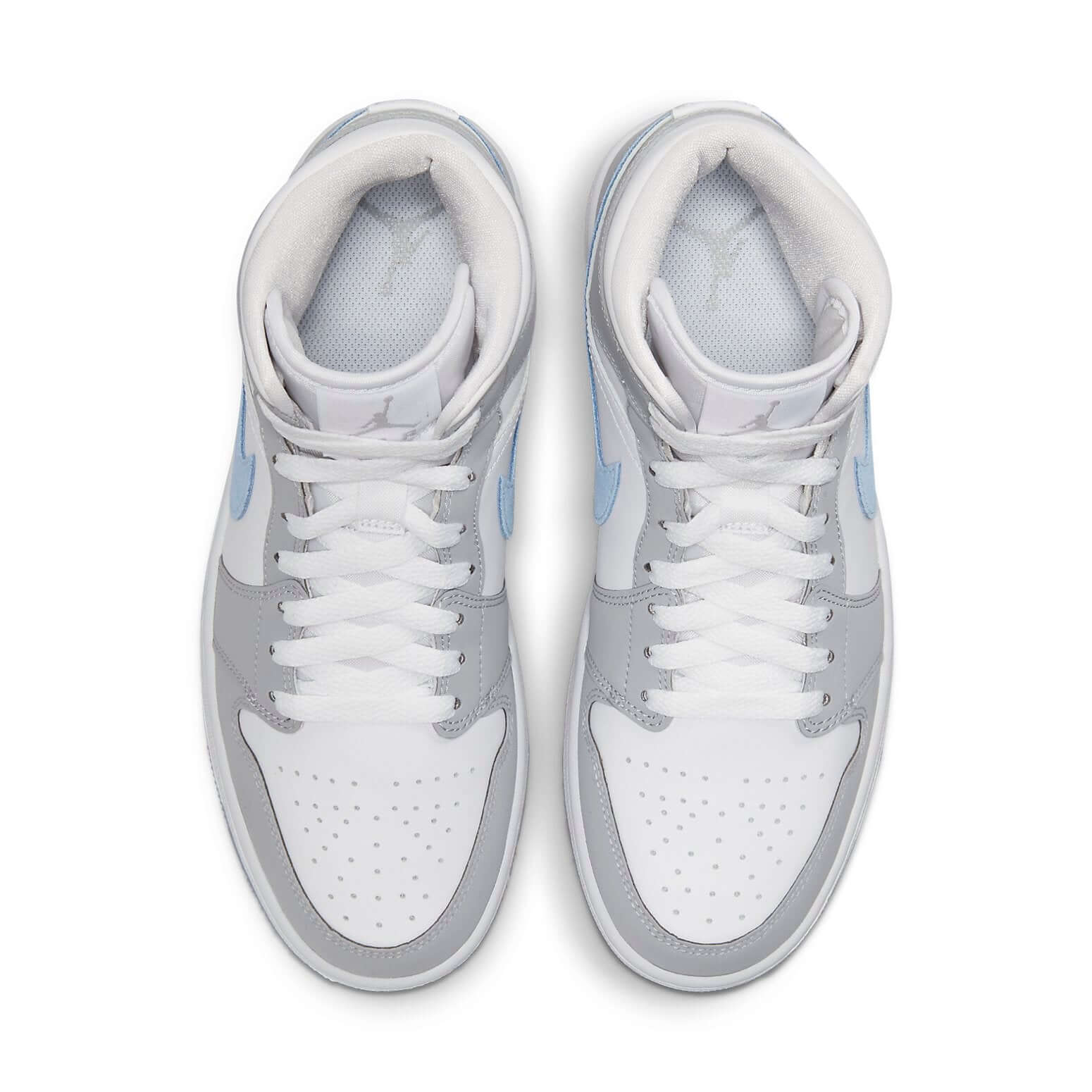 Jordan 1 Mid Wolf Grey Aluminum (Women's) - BigBoiSneakers 