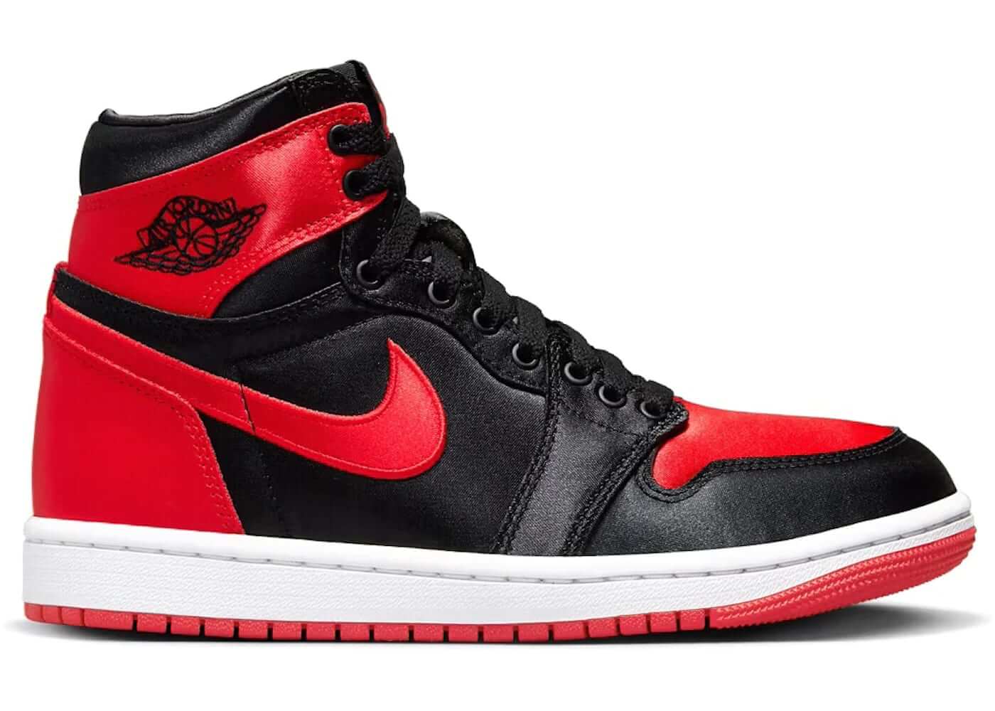Jordan 1 Retro High OG Satin Bred (Women's) - BigBoiSneakers 