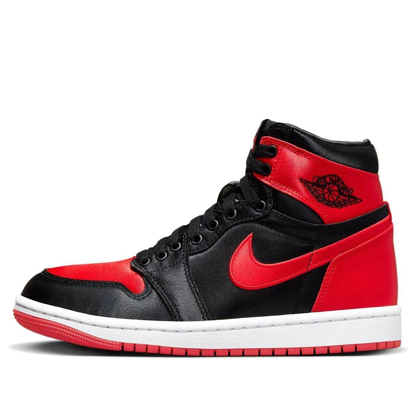 Jordan 1 Retro High OG Satin Bred (Women's) - BigBoiSneakers 