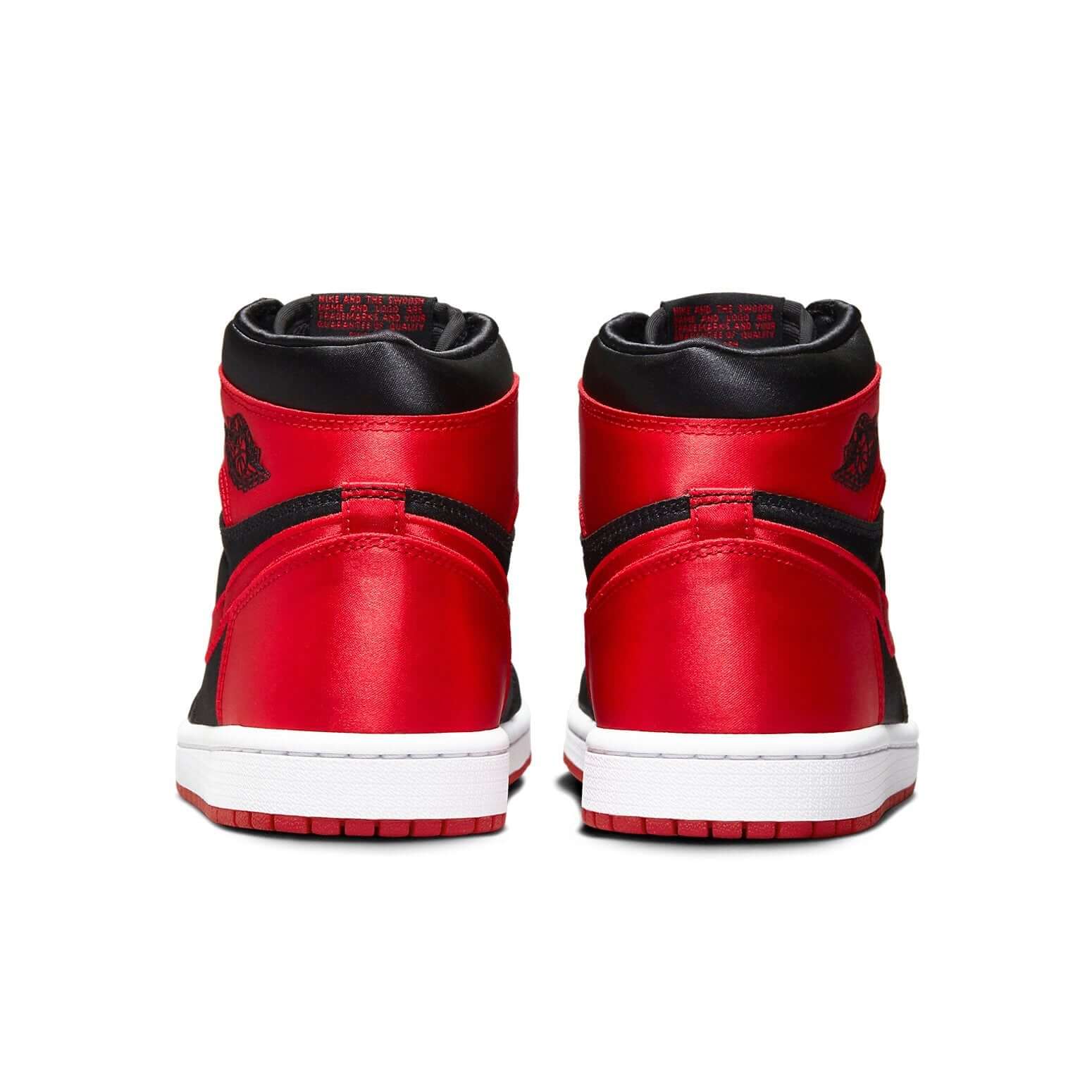 Jordan 1 Retro High OG Satin Bred (Women's) - BigBoiSneakers 