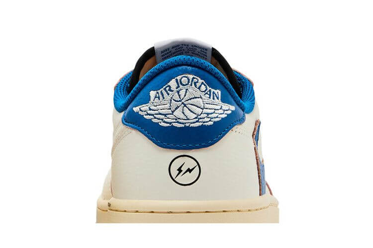 Jordan 1 Retro Low OG SP Fragment x Travis Scott Sail Military Blue - BigBoiSneakers 
