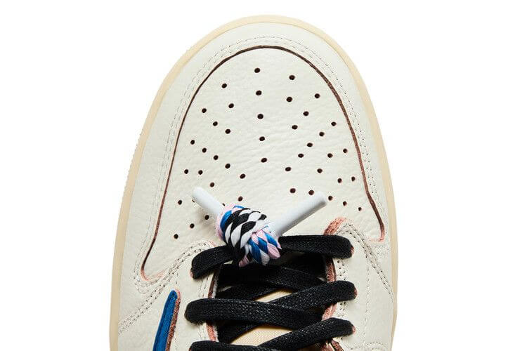 Jordan 1 Retro Low OG SP Fragment x Travis Scott Sail Military Blue - BigBoiSneakers 