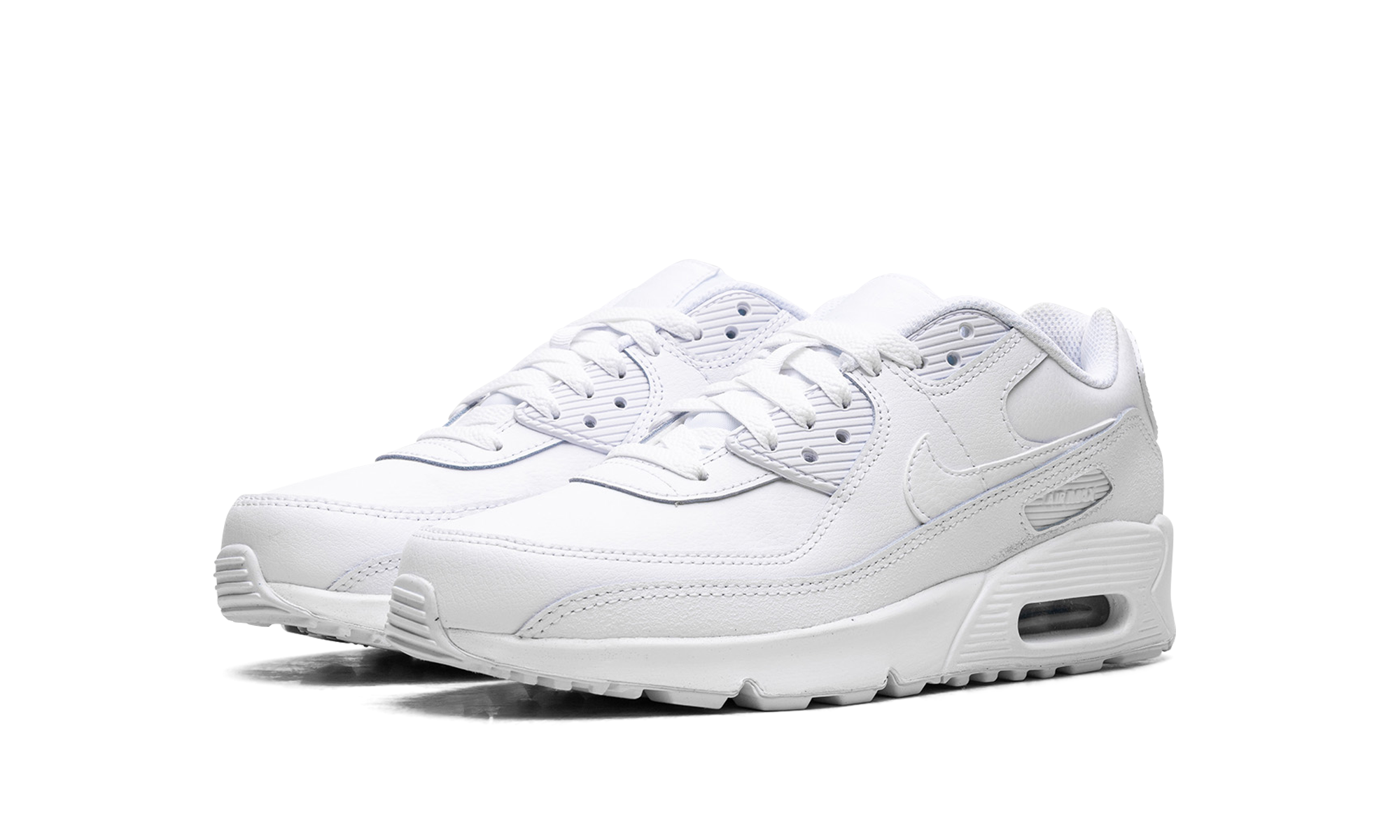 Nike Air Max 90 White Metallic Silver (GS) - BigBoiSneakers 